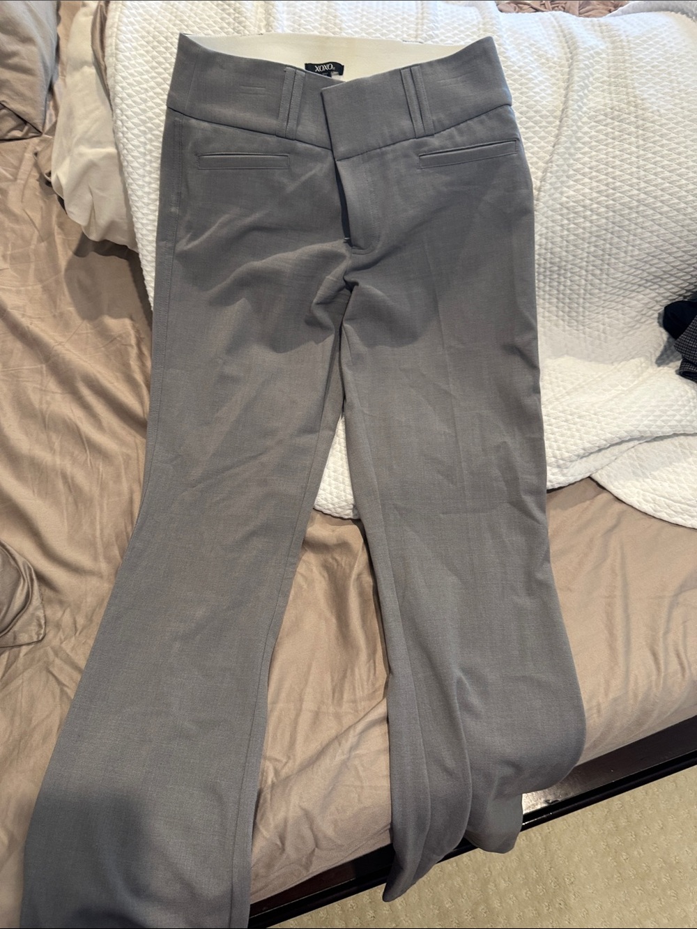 XOXO Gray Tailored Women's Dress Pants